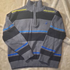 Nautica Boys Quarter Zip Pullover Sweater